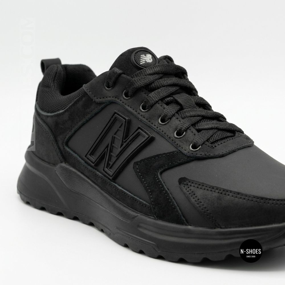 Шкіряні кросівки N-SHOES Minardi 54-2 black 6377 для стилю