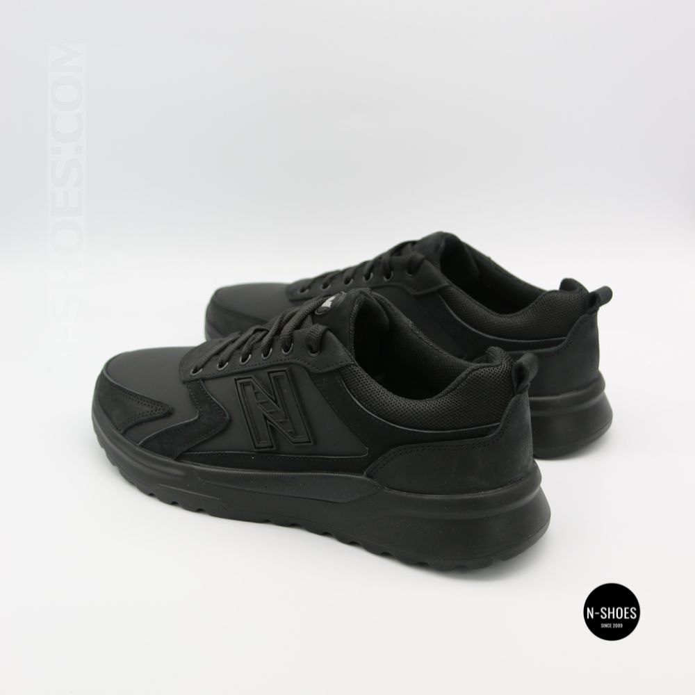 Шкіряні кросівки N-SHOES Minardi 54-2 black 6377 для стилю
