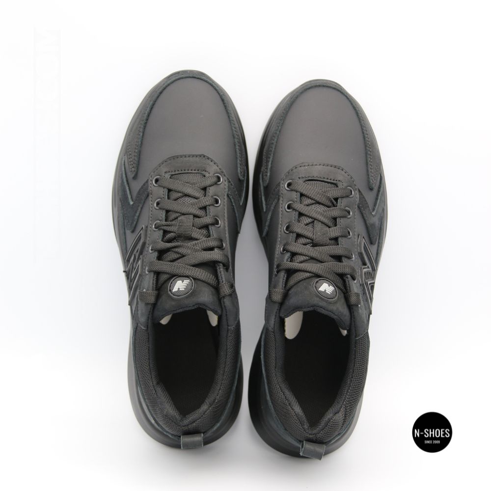 Шкіряні кросівки N-SHOES Minardi 54-2 black 6377 для стилю