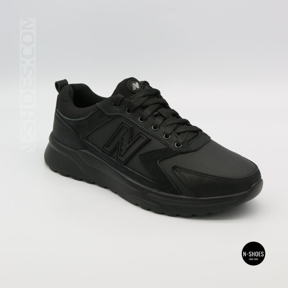 Шкіряні кросівки N-SHOES Minardi 54-2 black 6377 для стилю