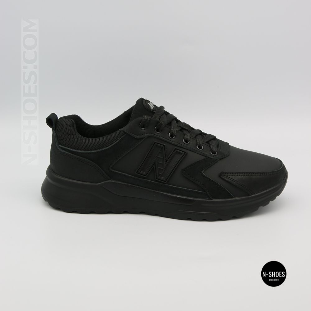 Шкіряні кросівки N-SHOES Minardi 54-2 black 6377 для стилю