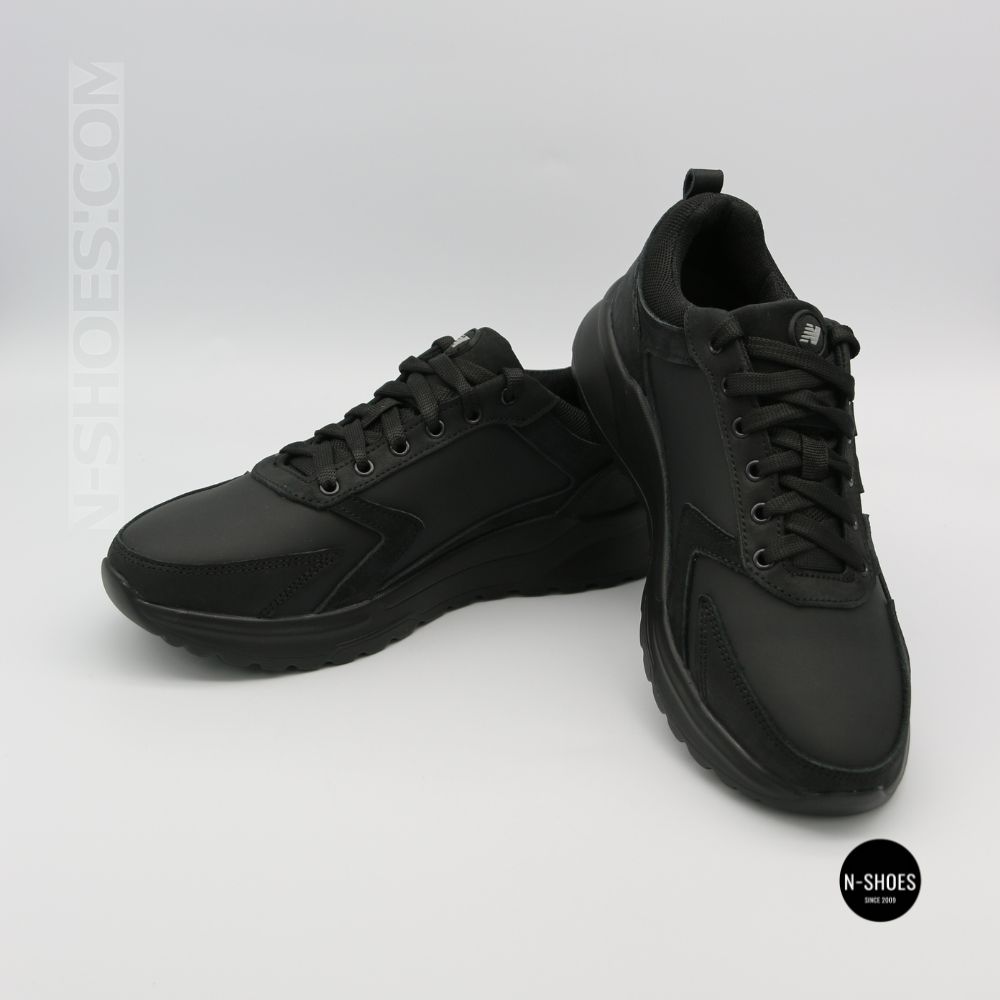 Шкіряні кросівки N-SHOES Minardi 54-2 black 6377 для стилю