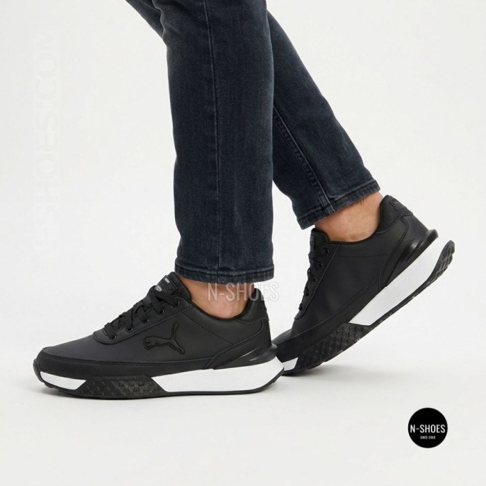Black Leather Sneakers Minardi 6405 - Daily Comfort