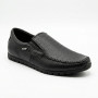 Black Leather Comfort Moccasins NS 016 6407 for Your Feet