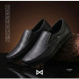 Black Leather Comfort Moccasins NS 016 6407 for Your Feet