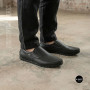 Black Leather Comfort Moccasins NS 016 6407 for Your Feet