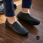Black Leather Comfort Moccasins NS 016 6407 for Your Feet