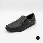 Black Leather Comfort Moccasins NS 016 6407 for Your Feet