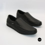 Black Leather Comfort Moccasins NS 016 6407 for Your Feet