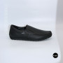 Black Leather Comfort Moccasins NS 016 6407 for Your Feet