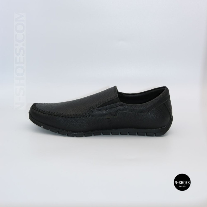 Черные кожаные мокасины-комфорт NS 016 black 6407 для ваших ног