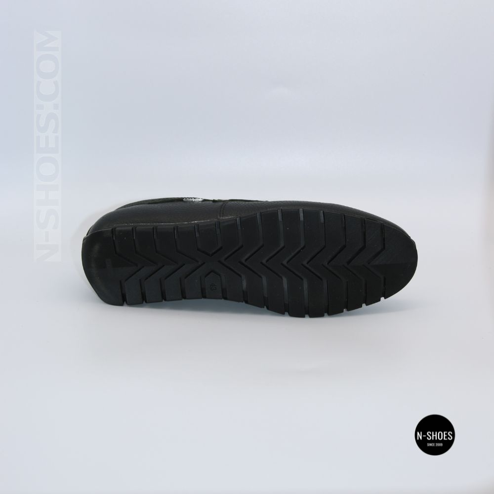 Black Leather Comfort Moccasins NS 016 6407 for Your Feet