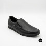 Black Leather Comfort Moccasins NS 016 6407 for Your Feet