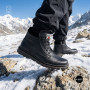 Winter Leather Boots NS n3 Black 6411 with Natural Wool