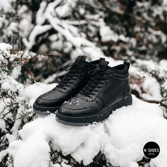 Men's Winter Genuine Leather Boots Monelli 216286 6448