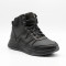 Зимние высокие ботинки кроссовки N-SHOES Minardi 39 6465 black черного цвета из натуральной кожи в спортивном стиле.