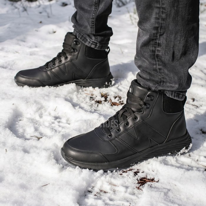 N-SHOES Minardi 39 6465 Black Boots: Superior Warmth & Street Style
