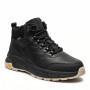 Men's Leather Winter Boots NS 2658 Black 6481 with Fur