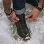 Men's Leather Winter Boots NS 2658 Black 6481 with Fur