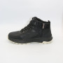 Men's Leather Winter Boots NS 2658 Black 6481 with Fur
