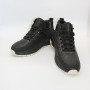Men's Leather Winter Boots NS 2658 Black 6481 with Fur