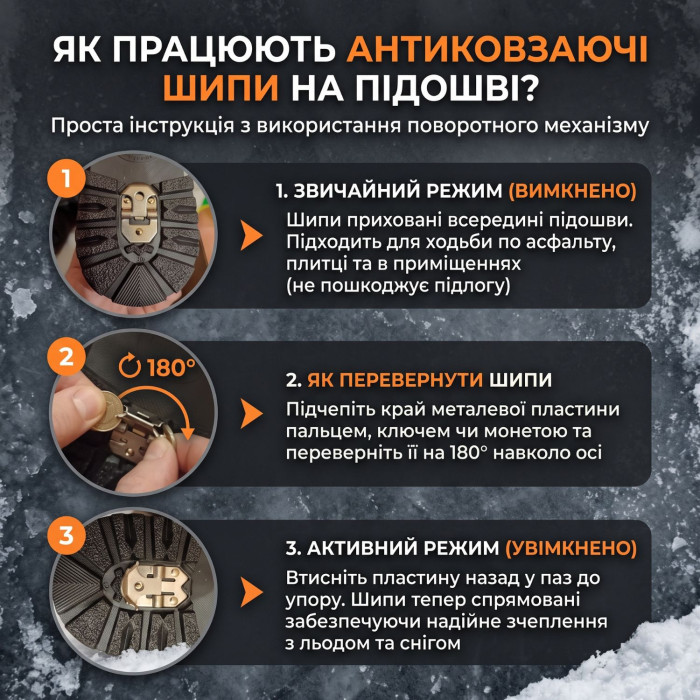 N-SHOES Karat 18-790 6482 Anti-Slip Boots for Safe Winter Steps