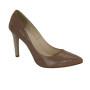 Women's beige mid-heeled shoes Kołodziej (Poland) model 2675
