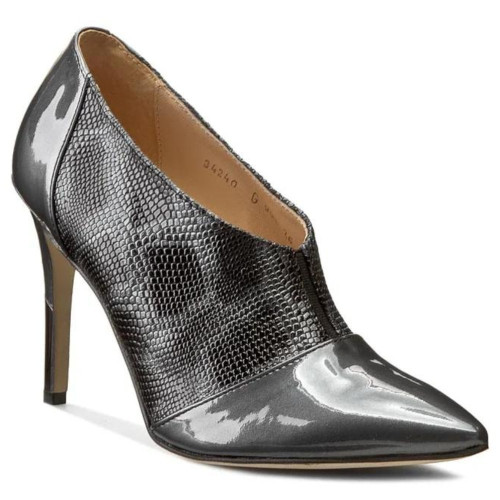 Women's gray ankle boots Solo Femme Poland 112 2716