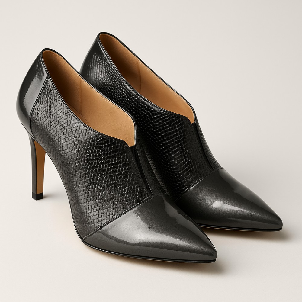 Женские серые ботильоны Solo Femme (Польша) модель 2716