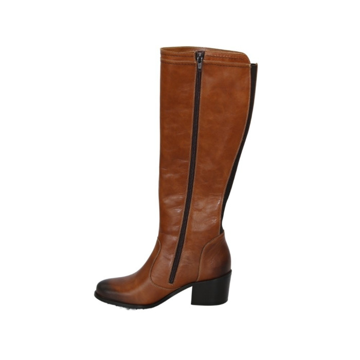 Women’s Brown Winter Boots Badura 2813 Genuine Leather