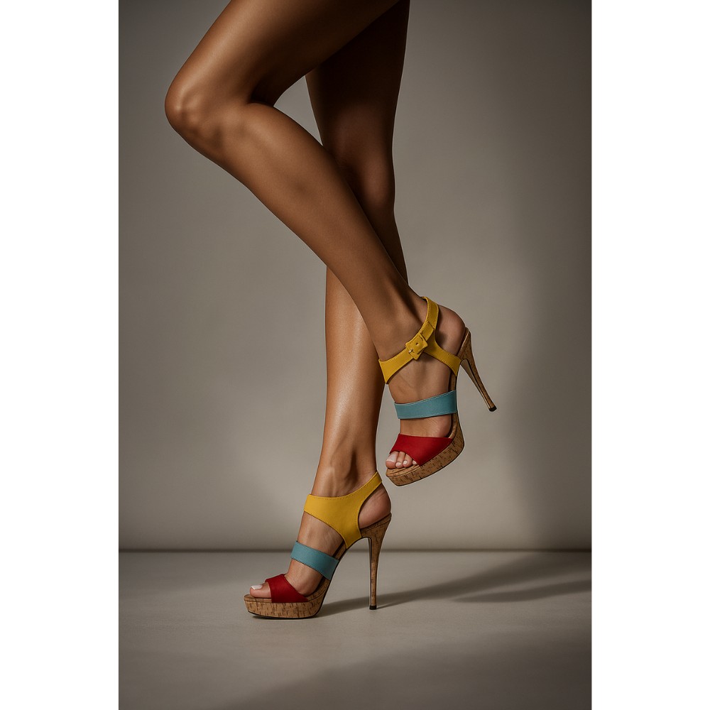 Женские яркие босоножки на шпильке Monnari 358-bez 3101