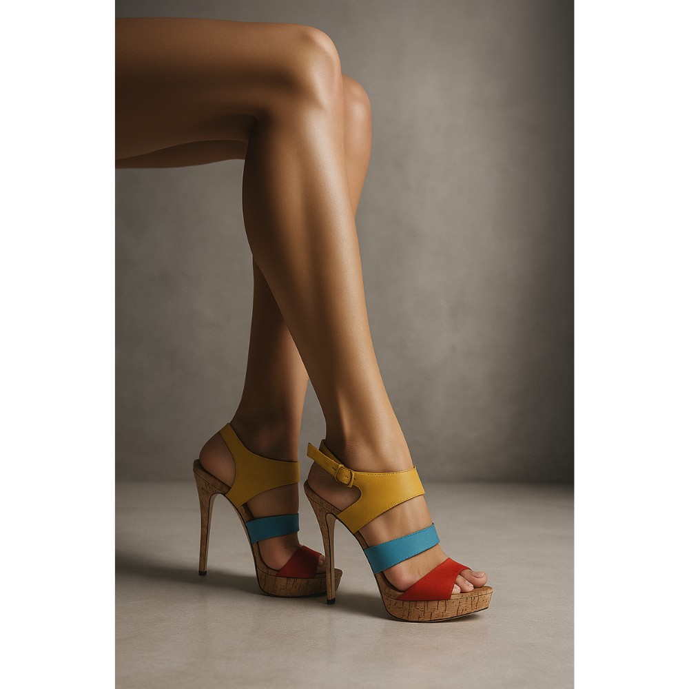 Женские яркие босоножки на шпильке Monnari 358-bez 3101
