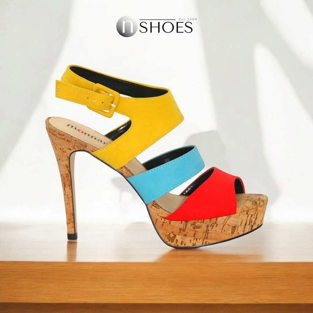 Женские яркие босоножки на шпильке Monnari 358-bez 3101