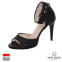 Sandals female black Ann mex (Poland) model 3107