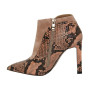Women’s Beige High Heel Mid-Season Ankle Boots Baldowski 1706-e803-004