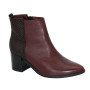 Women's burgundy boots demi-season Helios (Poland) model 3321