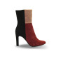 Women's burgundy boots demi-season Bellezza Clasico (Poland) model 3334