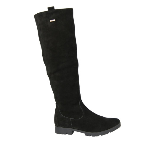 Women's black demi-season boots Korzeniowski 618145 3355
