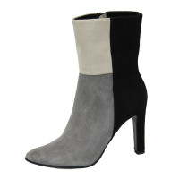 Женские серые ботинки Pollonus Польша 5830-granat-samuel 3362