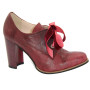 Shoes-chunks female burgundy Kaniowski Poland (Poland) model 3403
