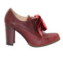 Shoes-chunks female burgundy Kaniowski Poland (Poland) model 3403