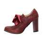 Shoes-chunks female burgundy Kaniowski Poland (Poland) model 3403