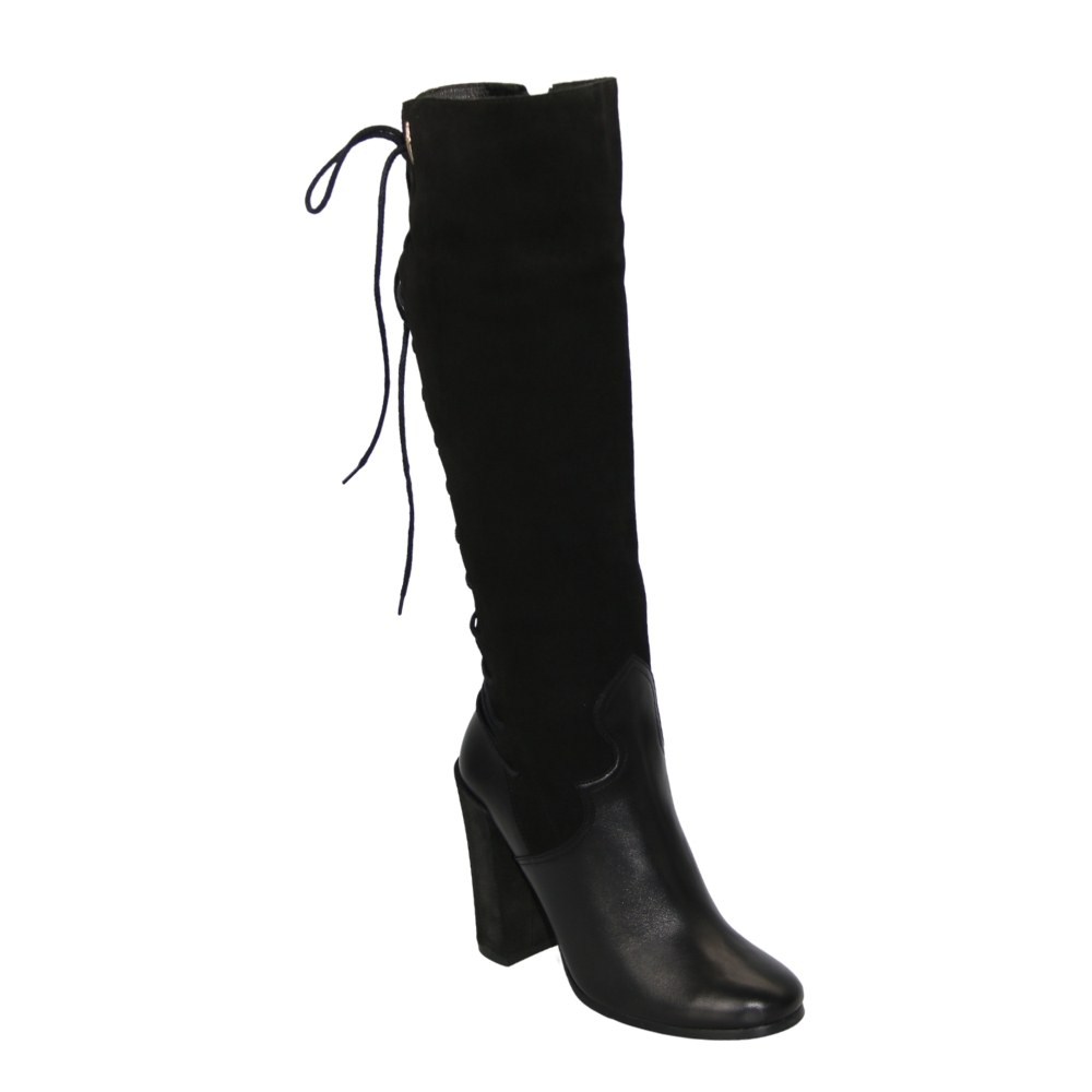 Women’s Leather Boots Victoria Gotti 1081-20 in Blue