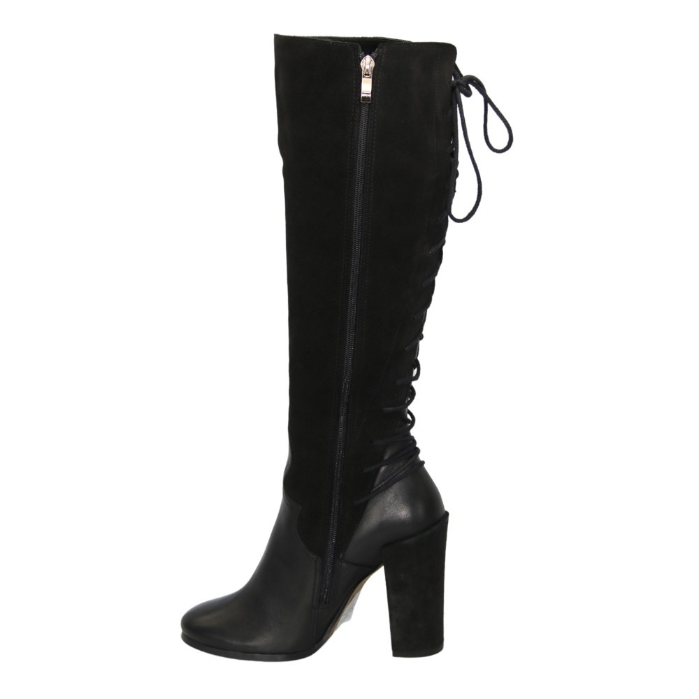 Women’s Leather Boots Victoria Gotti 1081-20 in Blue