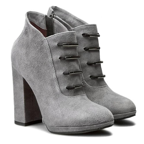 Women's gray boots NESSI Poland 928-0-szary194 3448