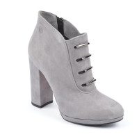 Women's gray boots NESSI Poland 928-0-szary194 3448