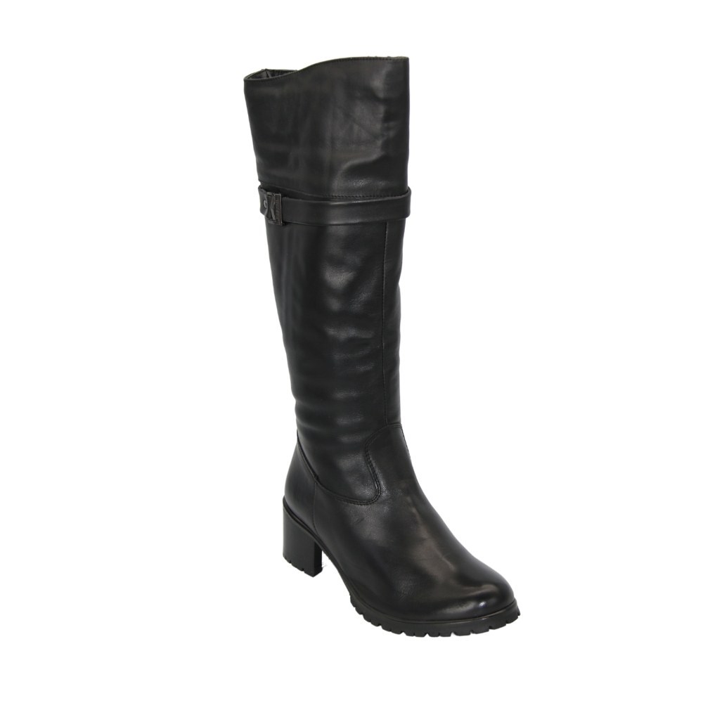 Жіночі чорні чоботи зимові Covalli модель 3470