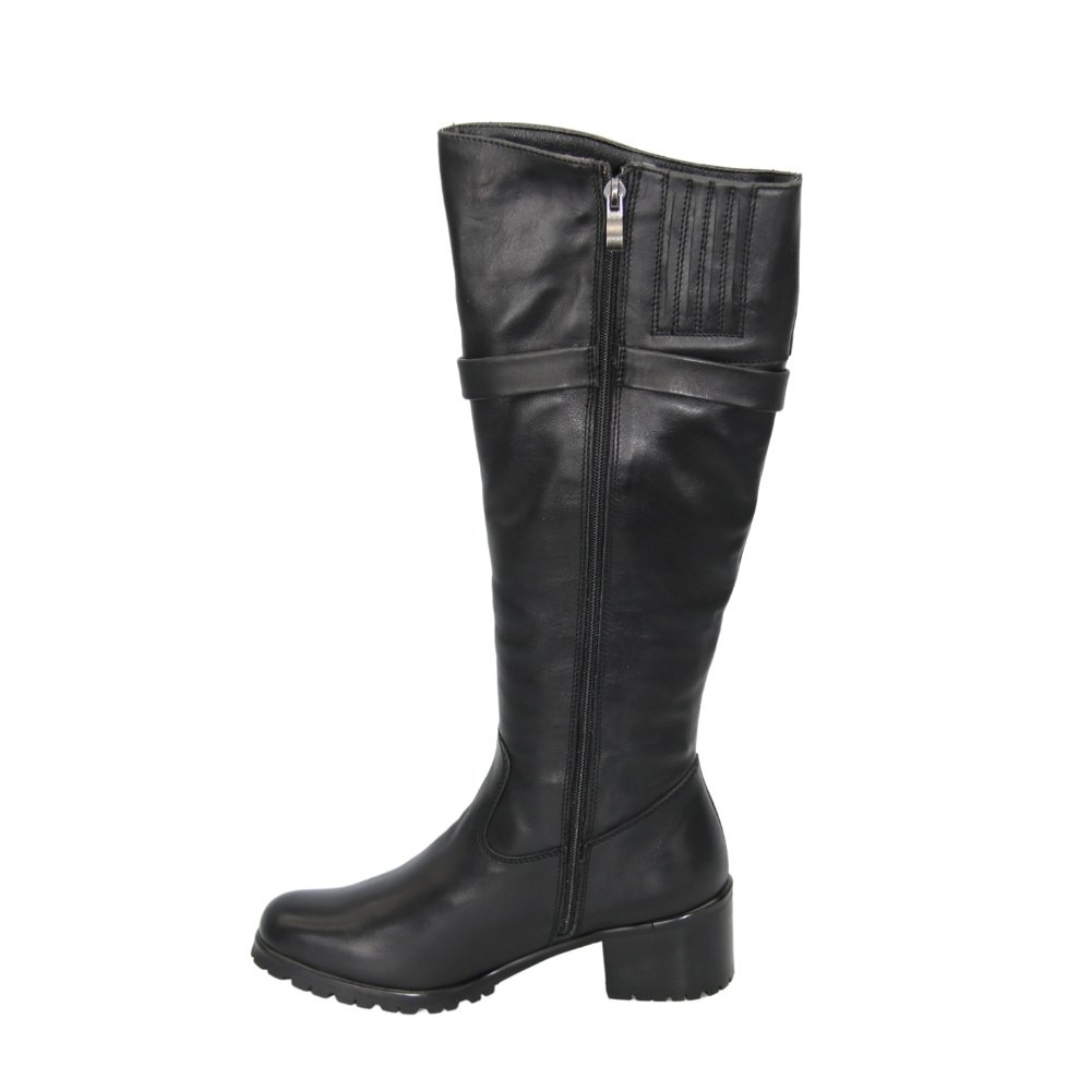 Жіночі чорні чоботи зимові Covalli модель 3470