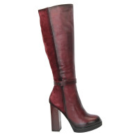 Women's burgundy boots Cavalli Poland s4-14-5-bordo 3479