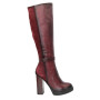 Women's burgundy boots demi-season Cavalli (Poland) model 3479